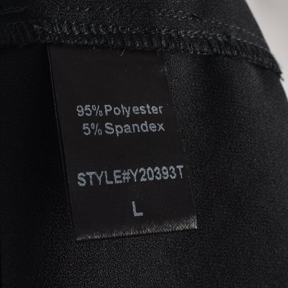 Pomander Place Kenzo Tiered Crepe Black Dress - L - Picture 11 of 11